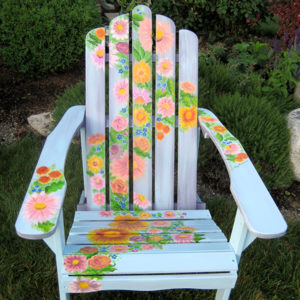 painted adirondack chair