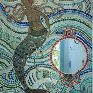 Mosaic Mermaid wall
