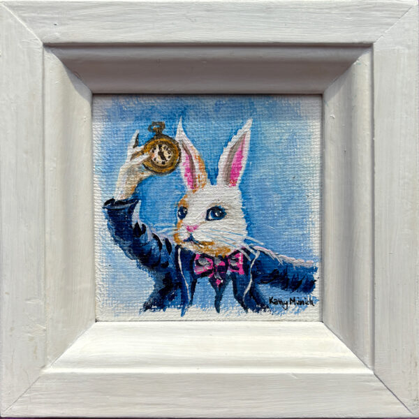 White Rabbit Ticking Clock