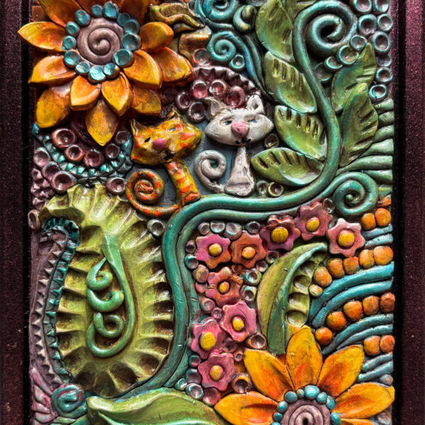 Sculpted Botanicals - 2 Cats