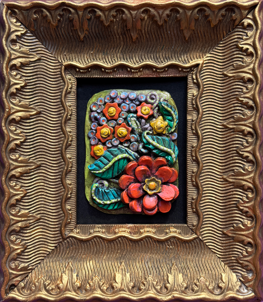 Sculpted Botanicals - Orange Zinnia