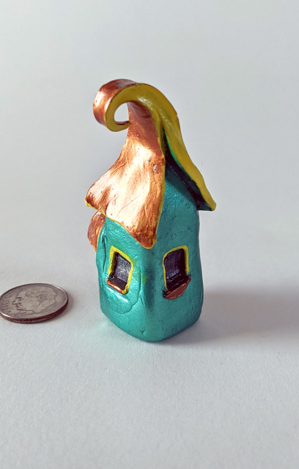 Sculpted tiny house emerald